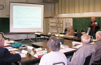 Photograph
of an Omnilore Study Discussion Group
